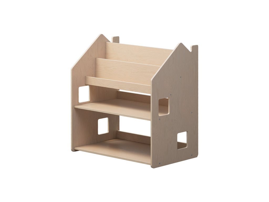 BusyKids Montessori 2in1 -kirja- ja leluhylly – valmistajan tuotekuva
