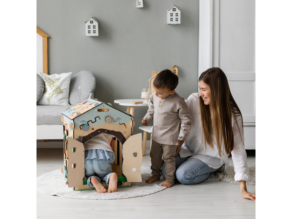 BusyKids Activity -leikkimökki – valmistajan tuotekuva
