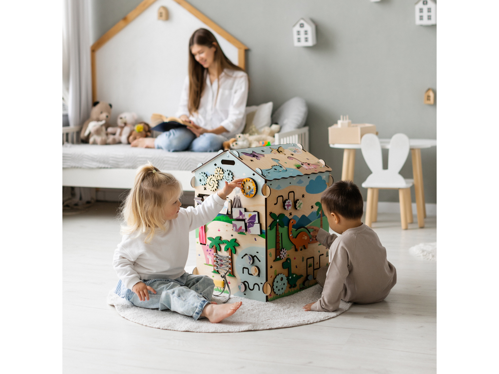 BusyKids Activity -leikkimökki – valmistajan tuotekuva