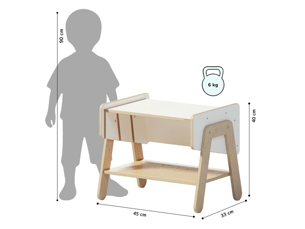 BusyKids Lilu -tuoli ja kirjahylly – valmistajan kuva 2