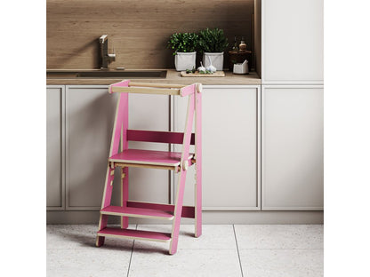 BusyKids kokoontaitettava oppimistorni, pinkki