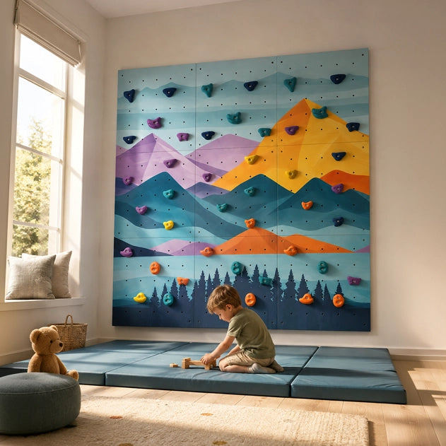 Colorful Peaks -kiipeilyseinän paneelit