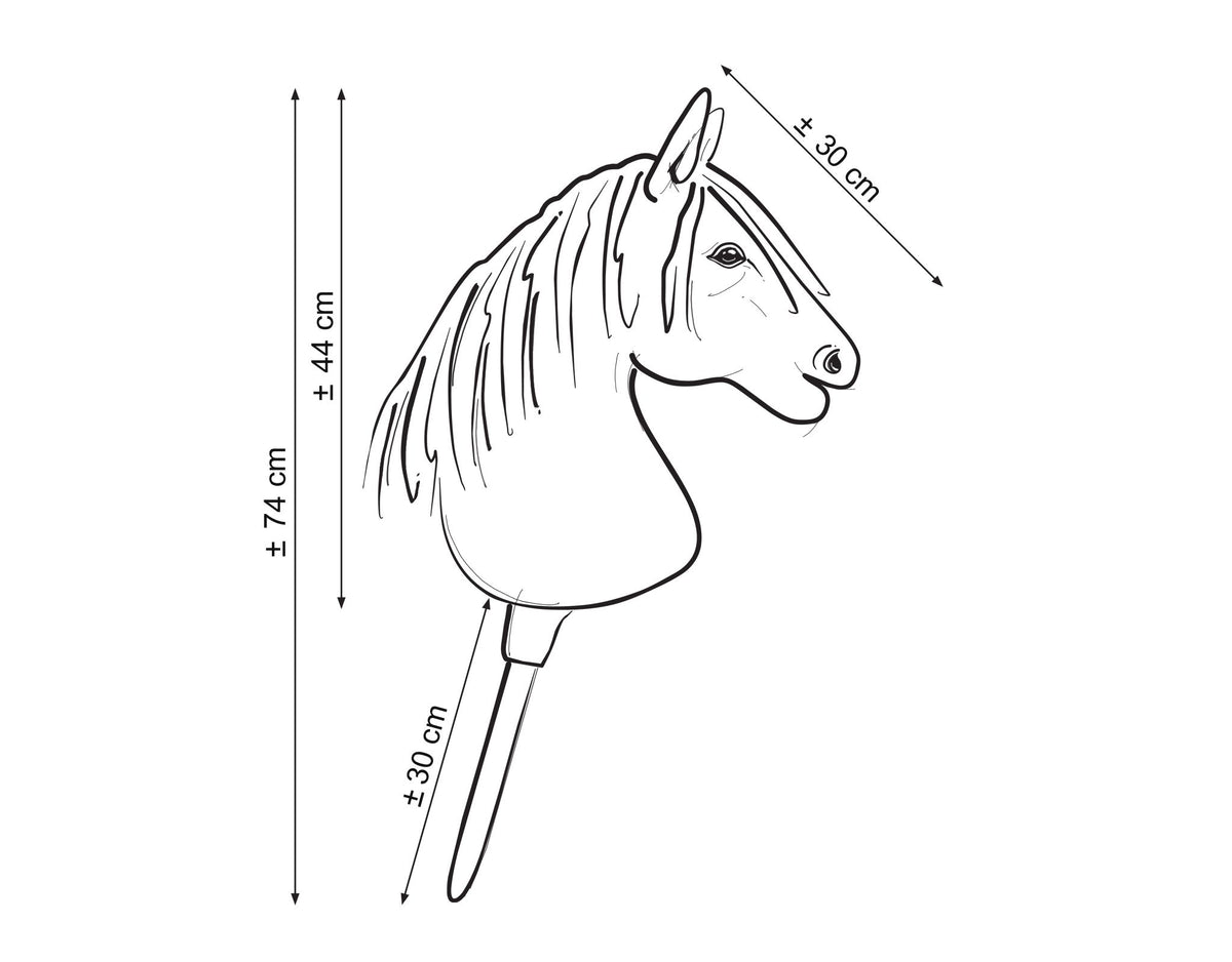 Super Hobby Horse Premium A3 – musta – valmistajan kuva 12; kuvan varusteet eivät määritä paketin sisältöä
