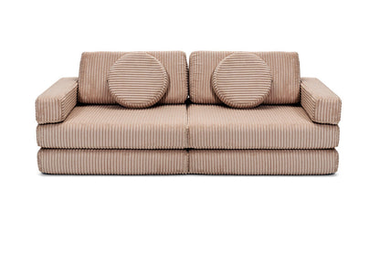 Shappy Mini Pure Corduroy -leikkisohva, suklaanruskea – valmistajan tuote- ja käyttökuva
