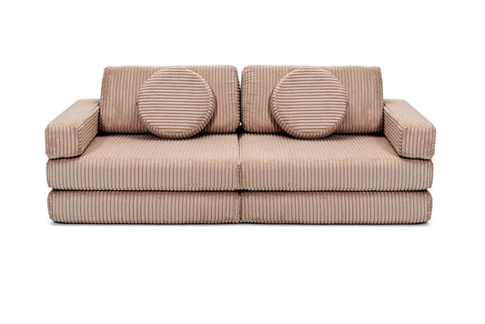 Shappy Mini Pure Corduroy -leikkisohva, suklaanruskea – valmistajan tuote- ja käyttökuva