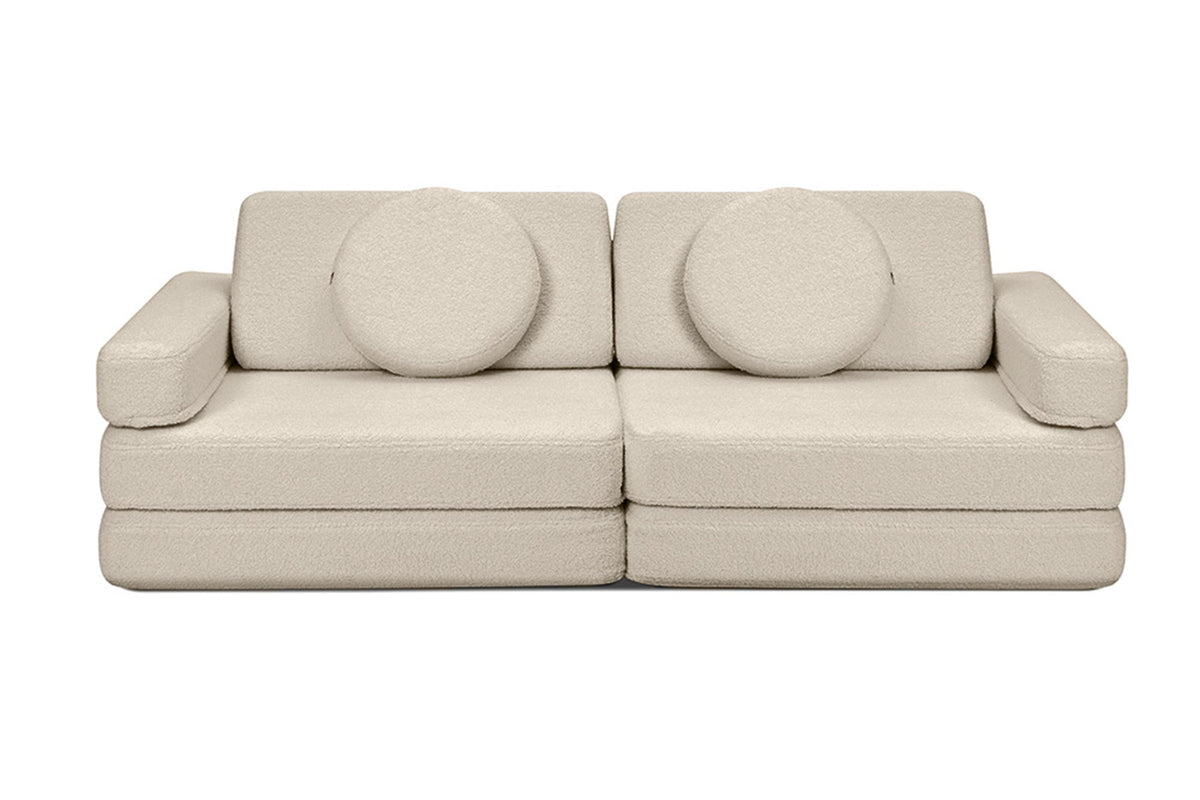 Shappy Teddy -leikkisohva, vaalea beige – valmistajan tuote- ja käyttökuva