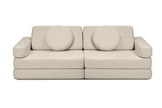 Shappy Teddy -leikkisohva, vaalea beige – valmistajan tuote- ja käyttökuva