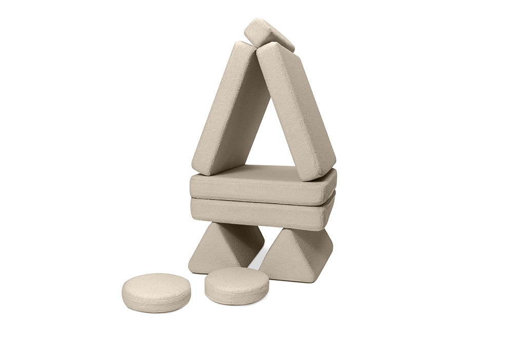 Shappy Teddy -leikkisohva, vaalea beige – valmistajan tuote- ja käyttökuva