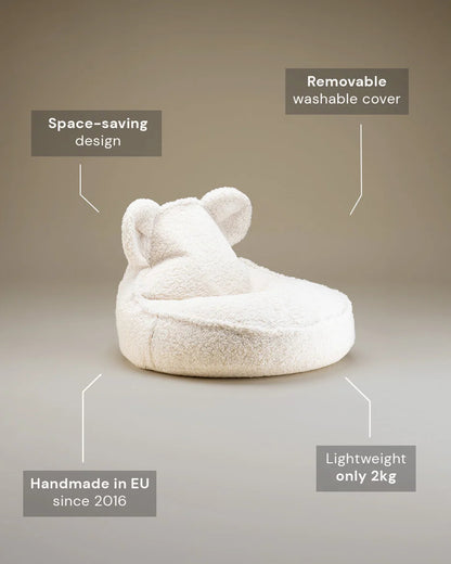 Wigiwama Bear Beanbag Cream White