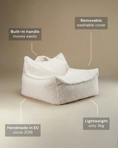 Wigiwama Beanbag Chair Cream White